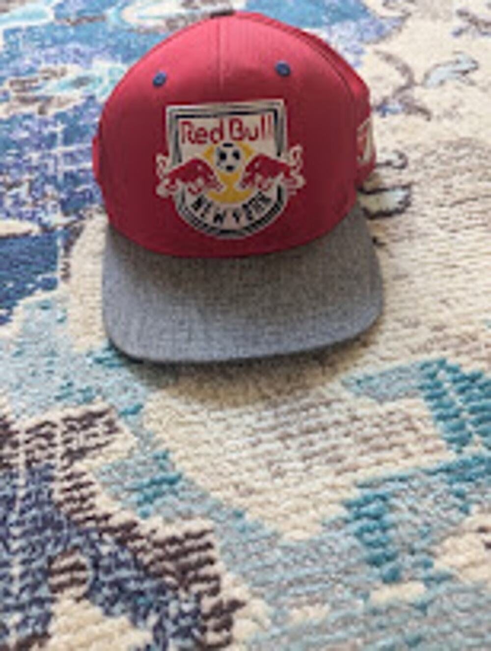 Vintage New York Red Bulls Snapback Hat Adidas MLS Black Cap VD56Z